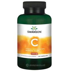 Swanson Vitamin C + Extrakt z Šípků, 1000 mg, 90 kapslí