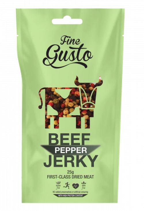 Fine Gusto - Sušené maso hovězí, 25g - Pepř