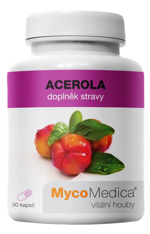 MycoMedica -  Acerola v optimální koncentraci, 90 želatinových kapslí  Akční cena