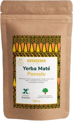 Votamax BrainMax Pure Organic Yerba Maté - Pomelo, 500 g