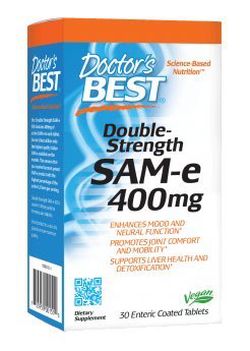 Doctor's Best SAM-e, 400 mg, 30 enterických tablet