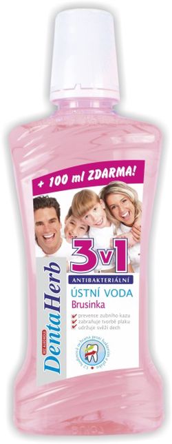 Ústní voda Fresh Mint & Cranberry DENTA HERB