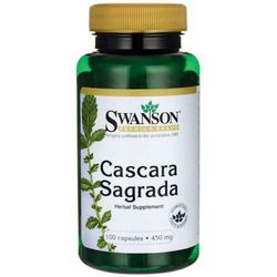 Swanson Cascara Sagrada (Řešetlák Purshův), 450 mg, 100 kapslí