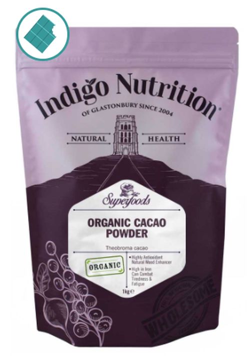 Indigo Herbs Cacao powder - organic, kakaový prášek - peruánské kakao, 1000 g GB-ORG-04 certifikát