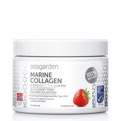 Seagarden - Marine Collagen + Vitamin C, jahoda, 150 g