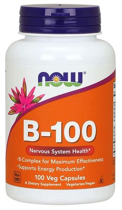 NOW® Foods NOW Vitamin B-100 Complex, 100 rostlinných kapslí