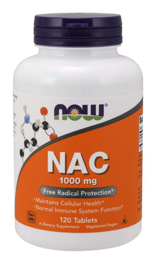 NOW® Foods NOW NAC (N-Acetyl-L-Cystein) 1000 mg, 120 tablet