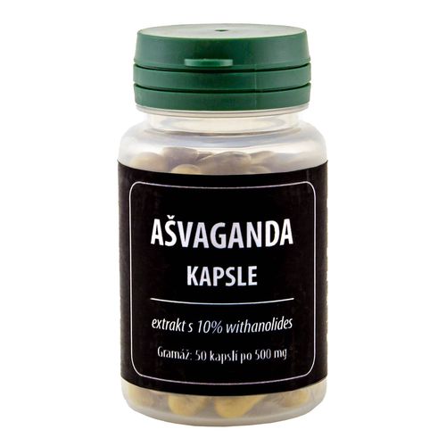 Ašvaganda 50 kapslí (Withania somnifera, Indický ženšen, Ashwagandha, Withanie opojná)