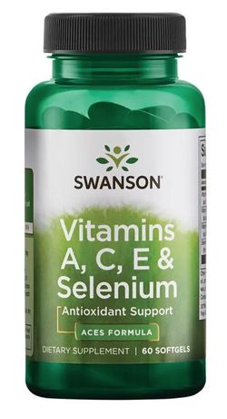 Swanson Ultra Vitamin A, C, E a selen, 60 kapslí