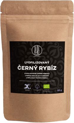 BrainMax Pure Lyofilizovaný černý rybíz BIO, 45 g *CZ-BIO-001 certifikát