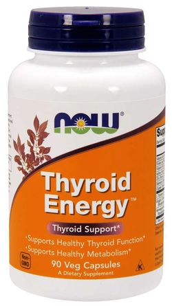 NOW® Foods NOW Thyroid Energy (Štítná žláza), 90 rostlinných kapslí