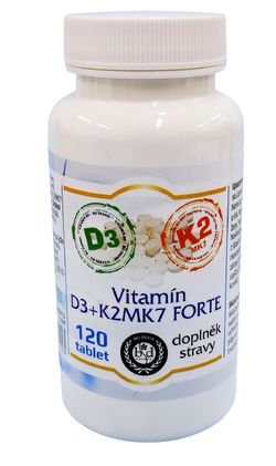 Vitamín D3+K2MK7 FORTE 2.000UI