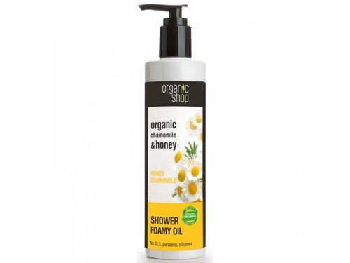 Organic Shop - Heřmánek & Med pečující sprchový olej, 280 ml