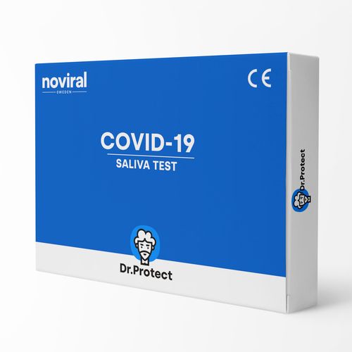 Certifikovaný švédský test Dr.Protect Noviral COVID-19 Saliva Ag Test ze slin se specificitou 99,33% - 5 ks