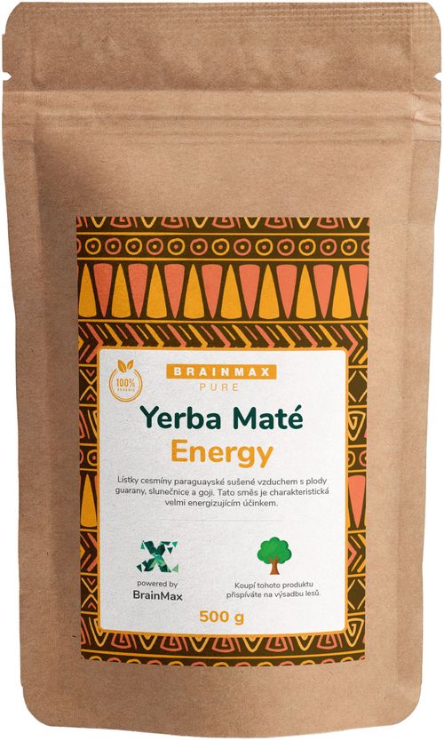 Votamax BrainMax Pure Organic Yerba Maté - Energy, 500 g