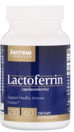 Jarrow Formulas Jarrow Lactoferrin (laktoferin), 250 mg, 60 softgelových kapslí