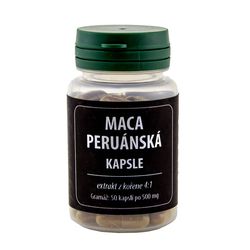 Maca peruánská 50 kapslí (Extrakt kořene macy peruánské 50 kapslí 500 mg)