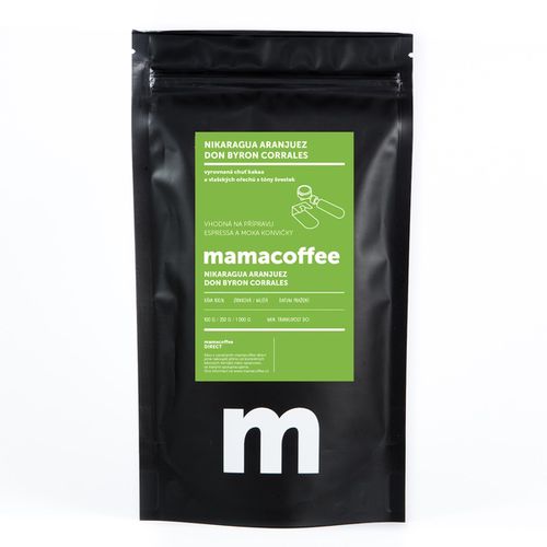 Mamacoffee - Nikaragua Aranjuez Don Byron Corrales, 100g Druh mletí: Mletá