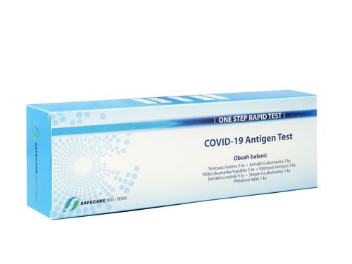 Rychlý antigenní test na COVID-19 Ag SAFECARE Bio-Tech  – sada 5 ks