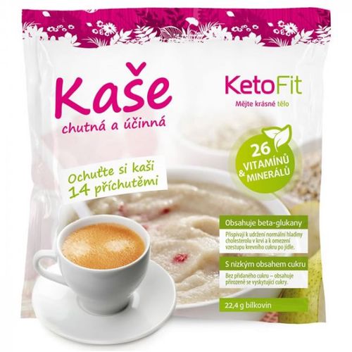 Proteinová krupičná kaše KetoFit espresso, 5 porcí