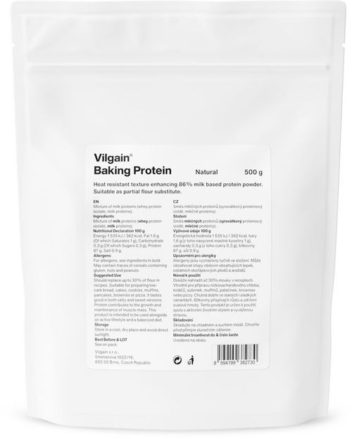 Vilgain 87% Protein na pečení 500 g