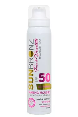 Opalovací pěna SPF 50 na obličej a dekolt SUNBRONZ