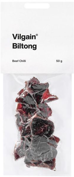 Vilgain Sušené hovězí maso biltong chilli 50 g