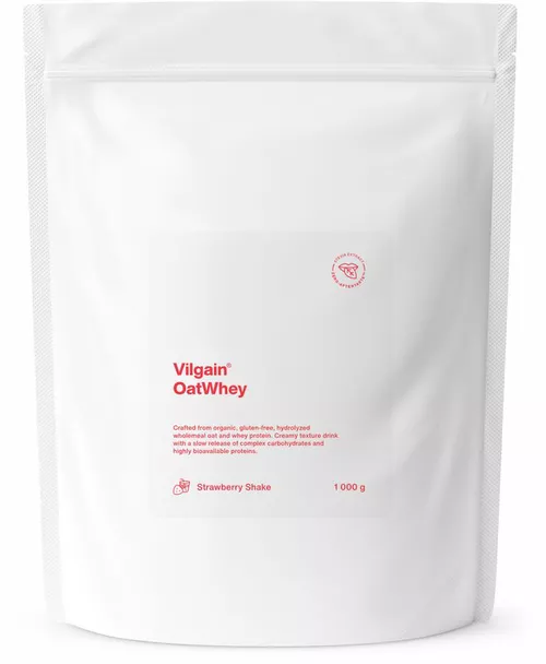Vilgain Oatwhey – jahodový milkshake 1 000 g