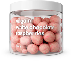 Vilgain Maliny v čokoládě – bílá čokoláda 150 g