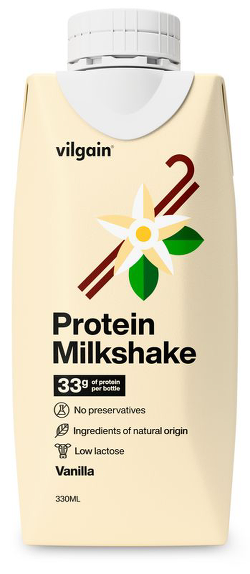 Vilgain Protein Milkshake – vanilka 330 ml