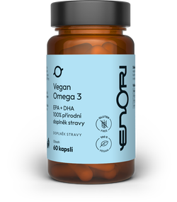 Enori Vegan Omega 3, EPA + DHA, 60 kapslí