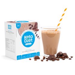 KetoDiet Proteinová ledová káva s čokoládovou příchutí (7 porcí)