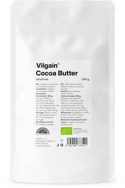 Vilgain Kakaové máslo BIO 250 g