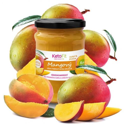 100% džem bez přidaného cukru mango 275 g KetoFit