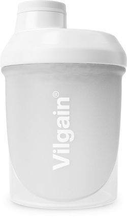 Vilgain Shaker transparentní bílá 300 ml