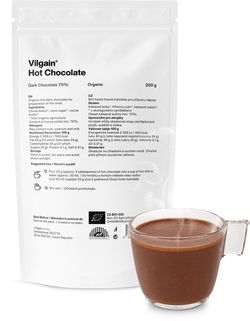 Vilgain Horká čokoláda BIO tmavá 70% 200 g