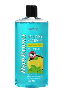 VIVACO Šampon pro muže Máta a citrus HERB EXTRACT