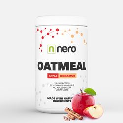 Proteinová instantní ovesná kaše Nero, Jablko & Skořice, 600g, 12 porcí