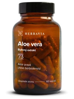 Aloe vera - bylinný extrakt - kapsle