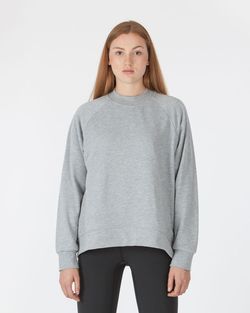 Vilgain Mock Neck Sweat S/M Šedý melír
