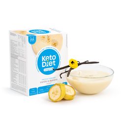KetoDiet Proteinová kaše s příchutí vanilky a banánu (7 porcí)