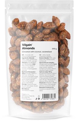 Vilgain Mandle karamelizované skořice s kokosem 250 g