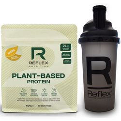 Reflex Plant Based Protein banana 600g + Šejkr 500ml ZDARMA (Rostlinný protein)