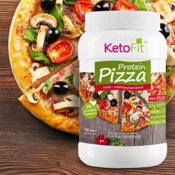 KetoFit pizza proteinové těsto 400 g, 10 porcí