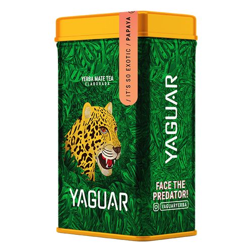 Yaguar Yaquar - Papaya 0,5 kg + plechová dóza Yerbera