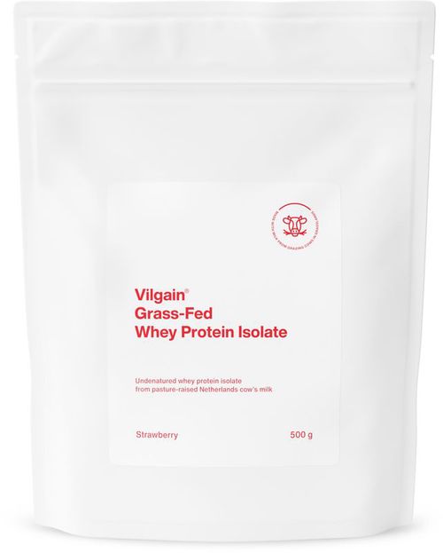 Vilgain Grass-Fed Whey Protein Isolate jahoda 500 g