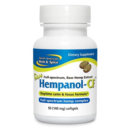 NORTH AMERICAN HERB & SPICE Širokospektrální čistý konopný extrakt v kapslích - Hempanol-CF