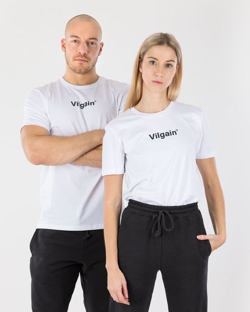 Vilgain Logotype T-shirt L Bílá