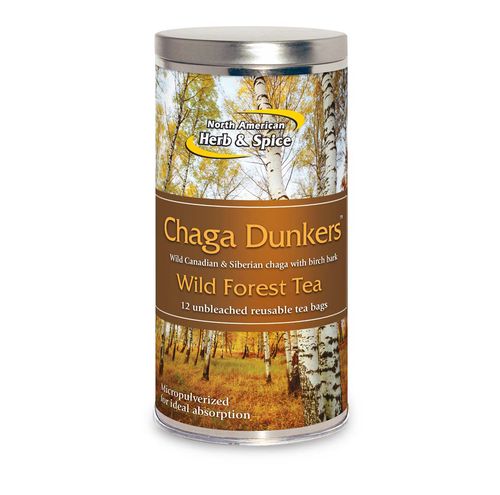 NORTH AMERICAN HERB & SPICE Koncentrovaný adaptogenní čaj ze sibiřské čagy a břízy - 12 sáčků