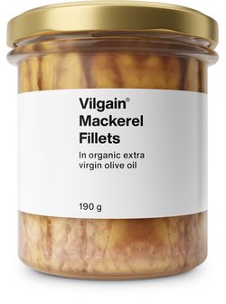 Vilgain Makrela filety v bio extra panenském olivovém oleji 190 g